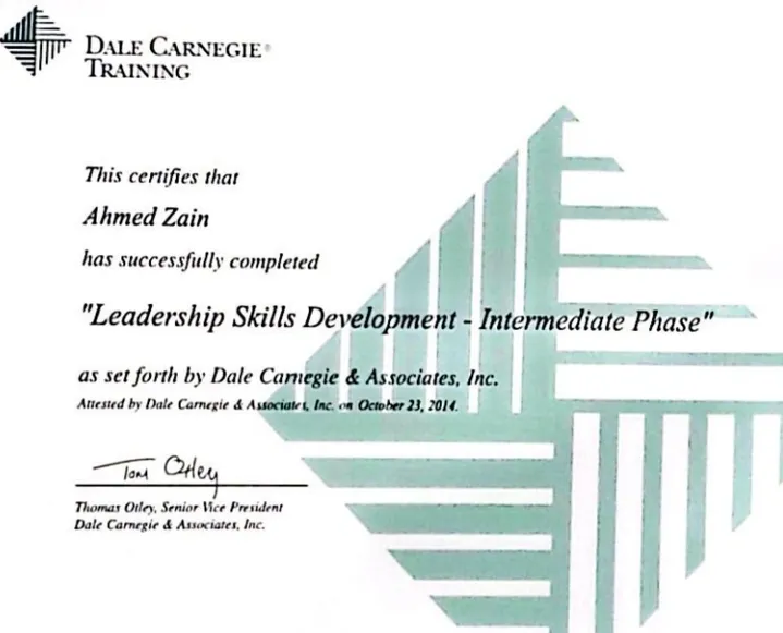 Professional Certification 12